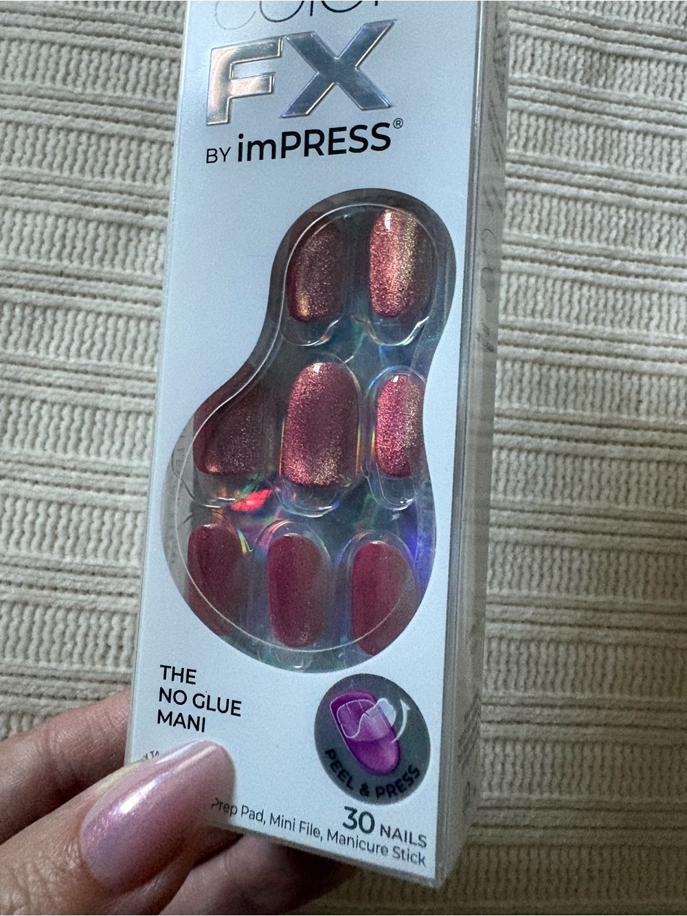 imPRESS Color FX Press-On Nails — Fuchsia Pink Set
